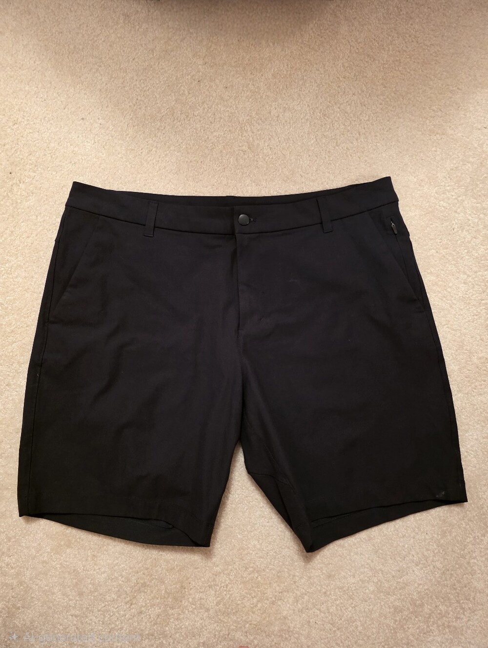 Lululemon Men's Black Commission Classic Fit Stretch Shorts 38